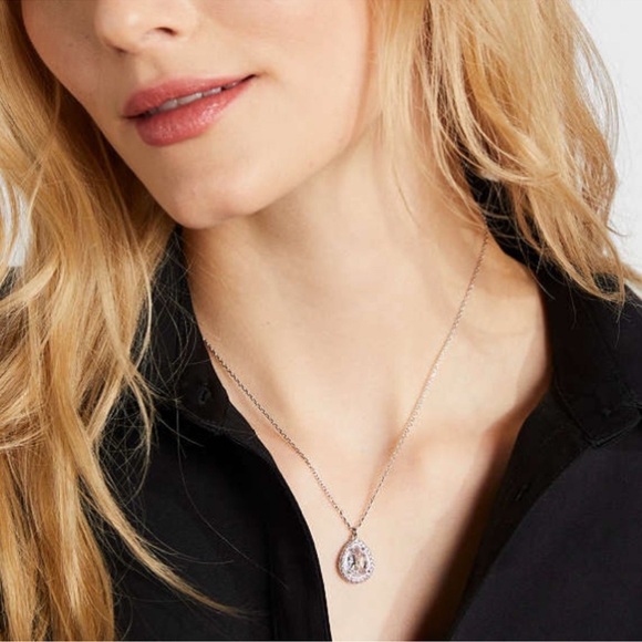 KATE SPADE • Silver Brilliant Statements Crystal Halo Pendant - Picture 2 of 5